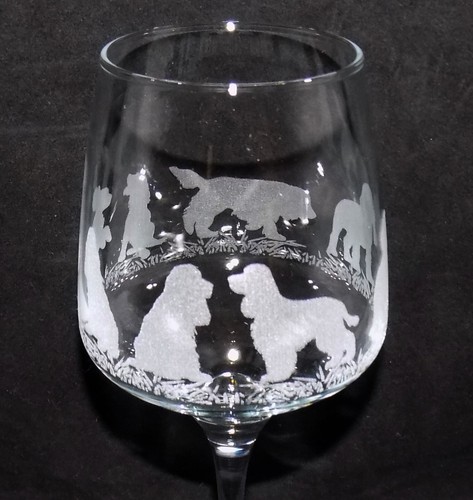 Engraved cocker spaniel - engraved, dog