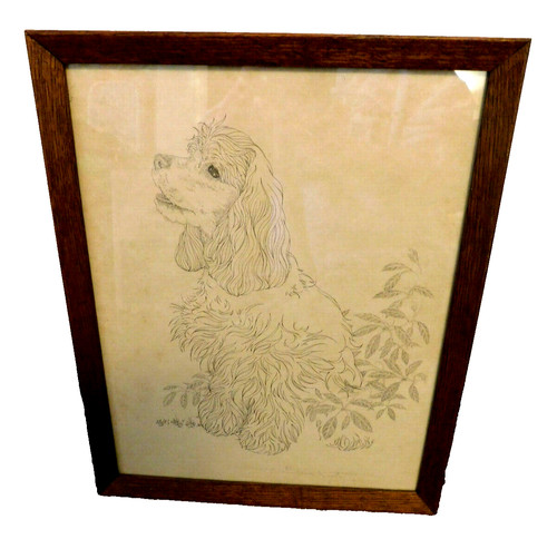 Vtg framed signed - vtg, neat