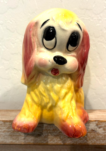 Vintage cute yellow cocker - vintage!,